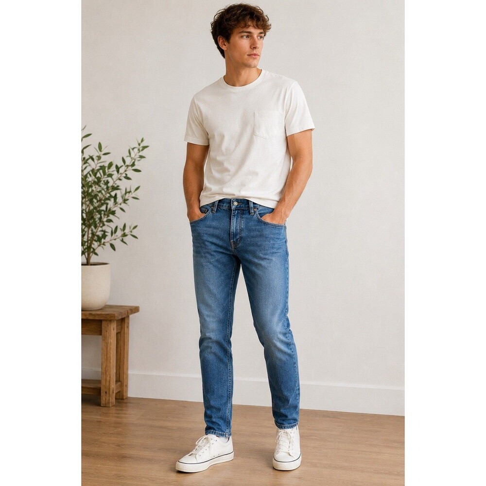 American Eagle Next Level Flex Slim Straight Jeans Mens 28x29.5 Blue Stretch